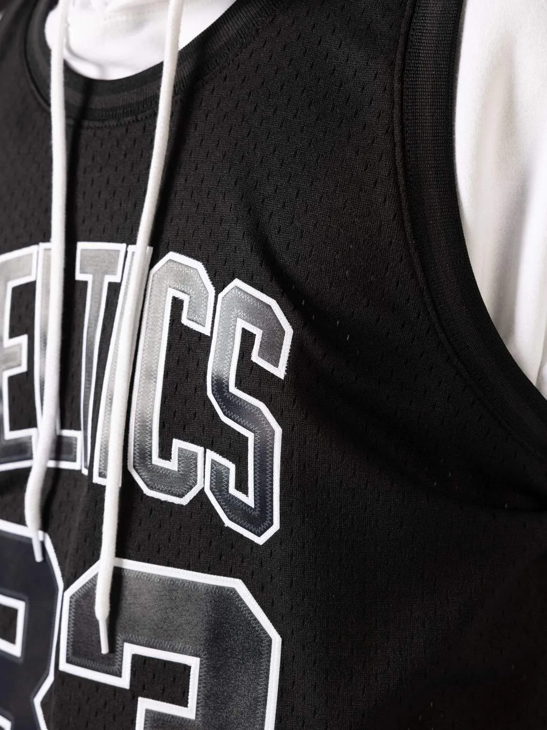 MITCHELL & NESS LARRY BIRD BOSTON CELTICS WHITE LOGO SWINGMAN JERSEY