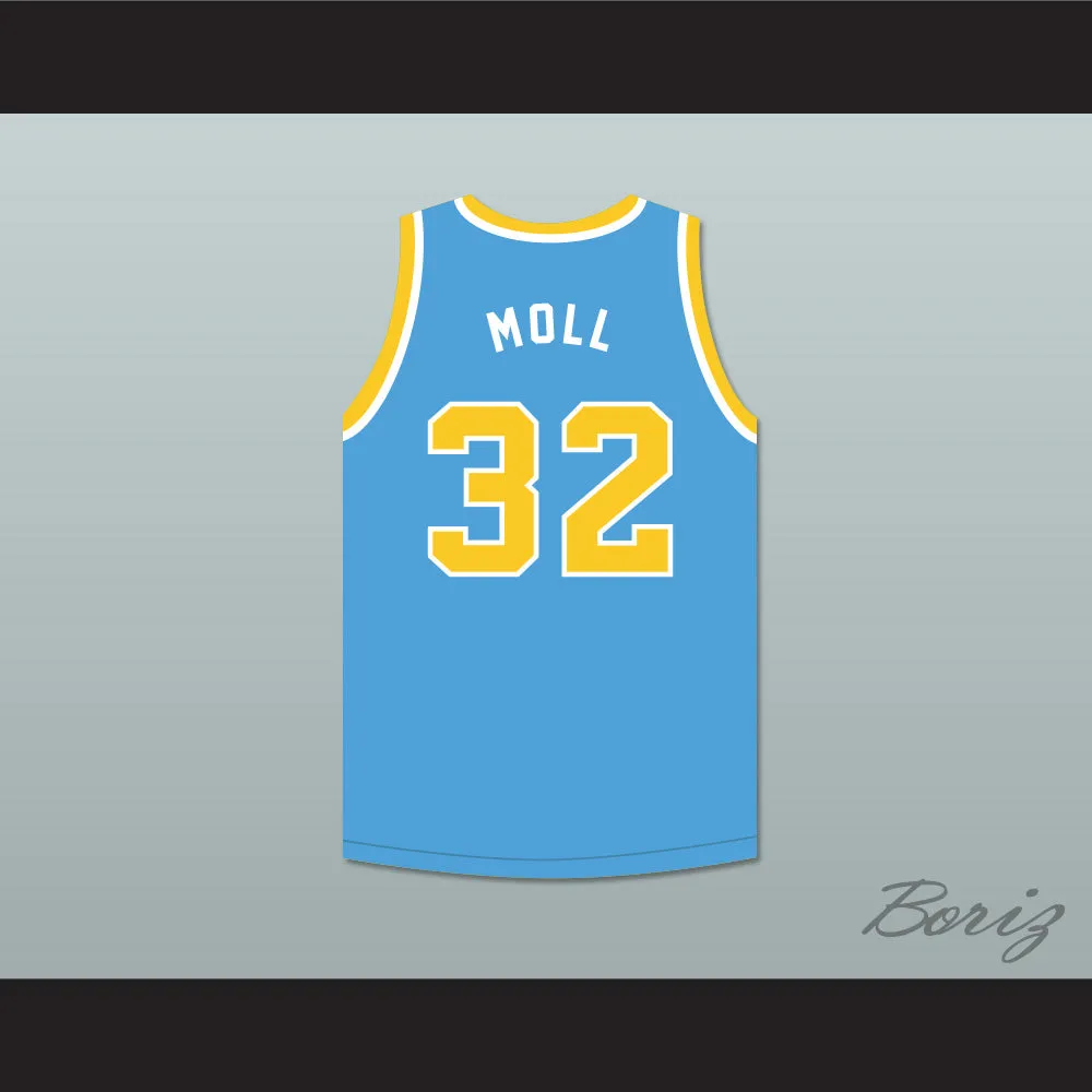 Moll 32 Cadwallader University Light Blue Basketball Jersey Fast Break