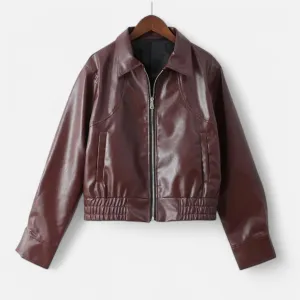 Monacogents | Vintage Short Women's Leather Jacket