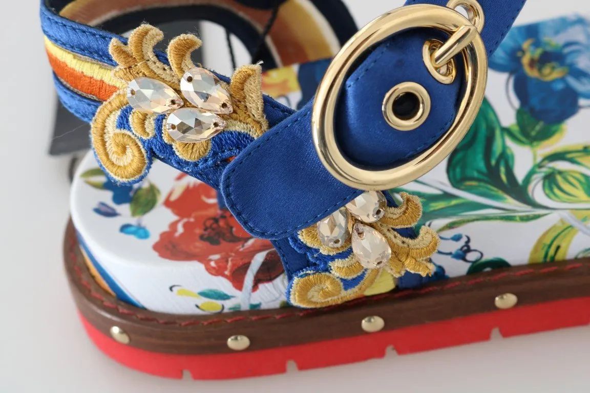 Multicolor Majolica Crystal Shoes