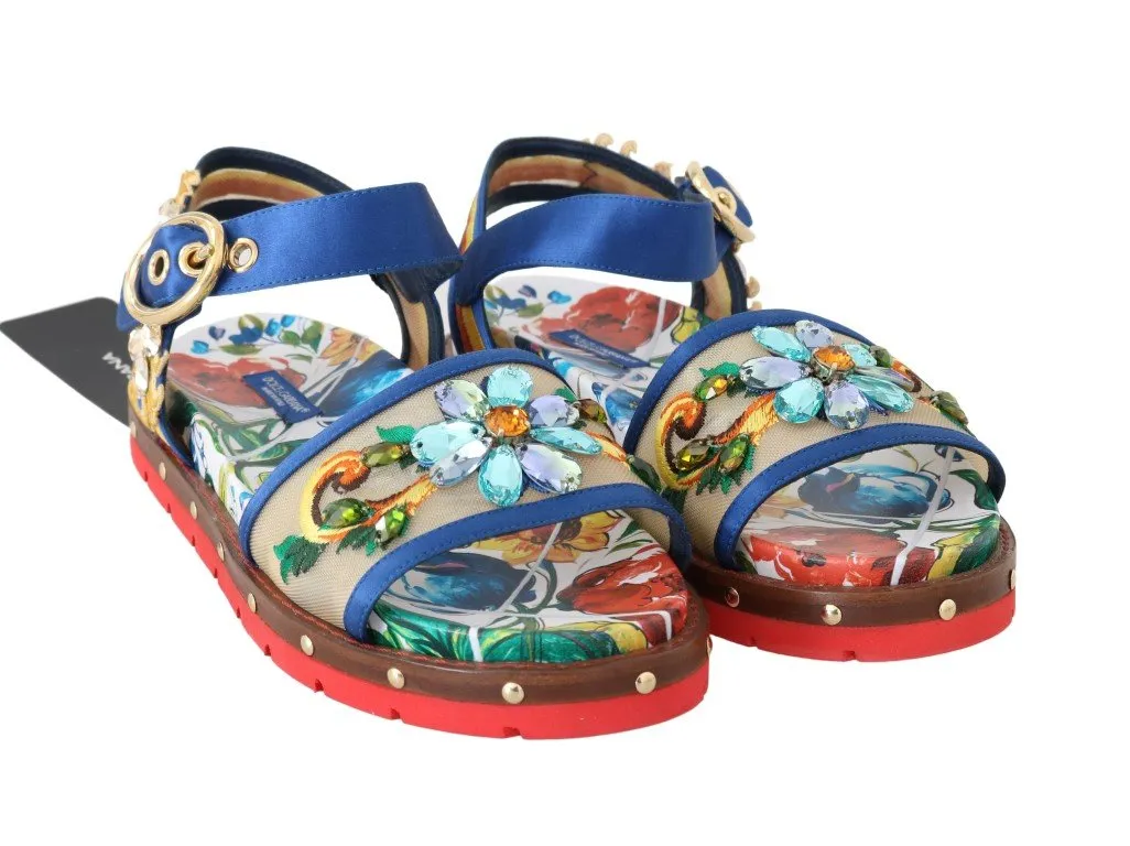 Multicolor Majolica Crystal Shoes