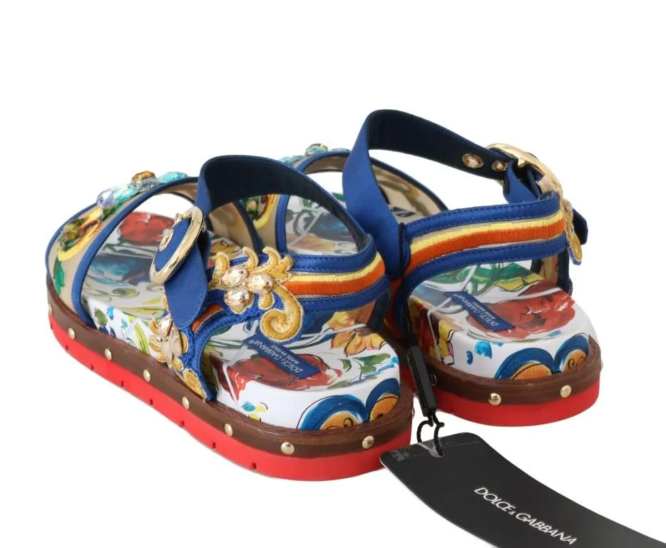 Multicolor Majolica Crystal Shoes