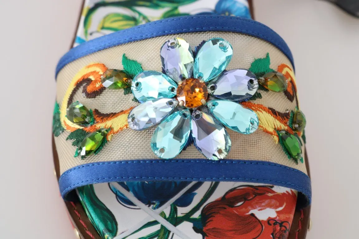 Multicolor Majolica Crystal Shoes