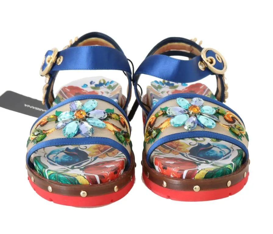 Multicolor Majolica Crystal Shoes