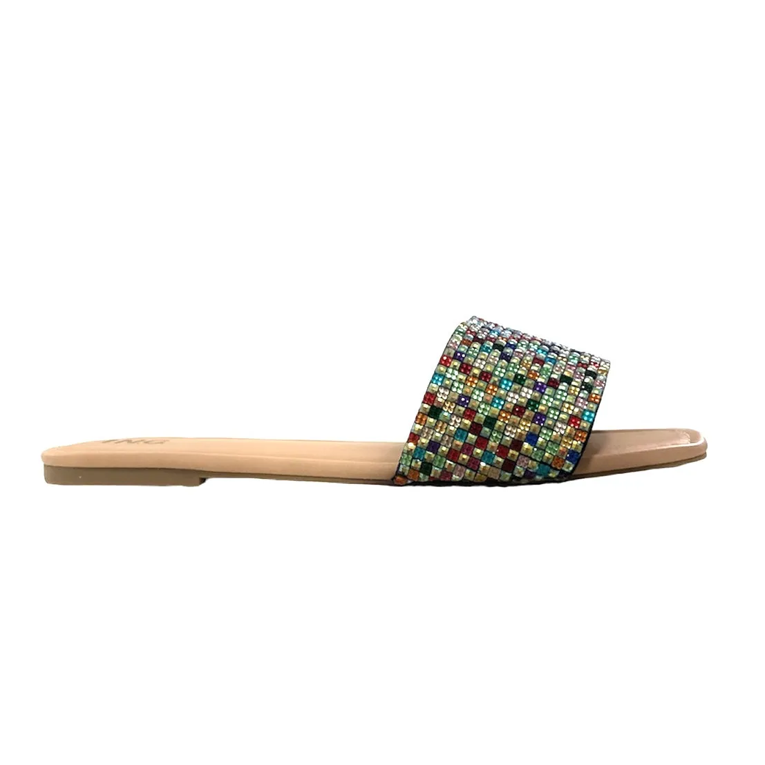 NATALIAH Women's Embellished Slide Flats Sandals