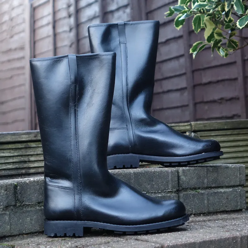 Nebo Long Wellington Leather Boots