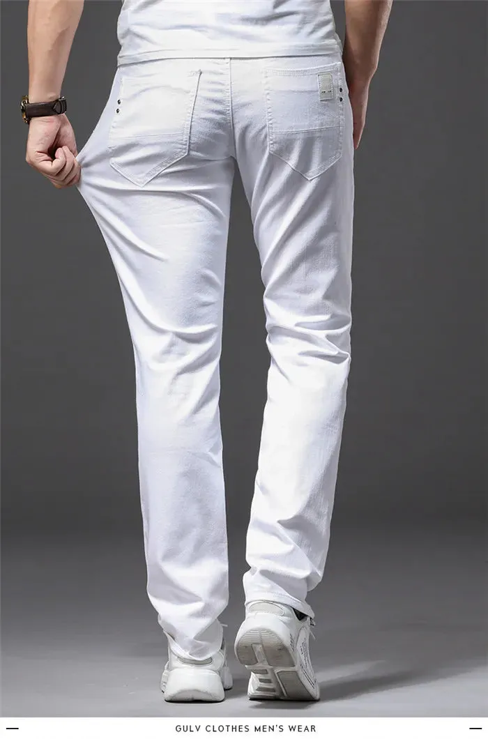 Obsidian Phoenix Men's White Jeans