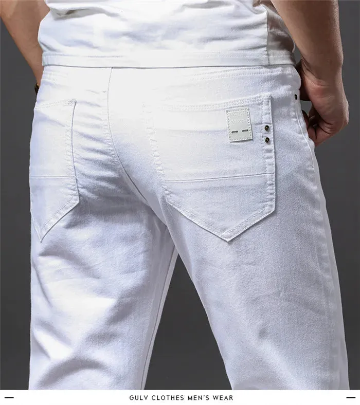 Obsidian Phoenix Men's White Jeans