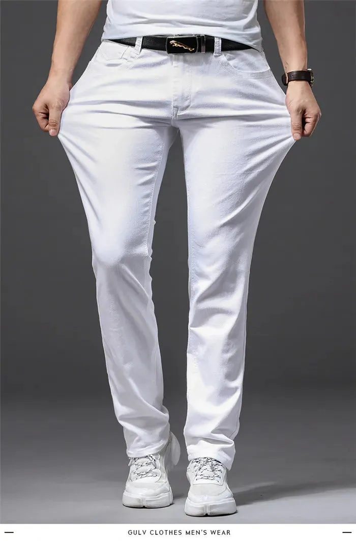 Obsidian Phoenix Men's White Jeans