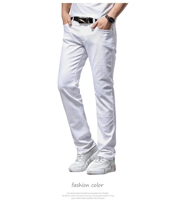 Obsidian Phoenix Men's White Jeans