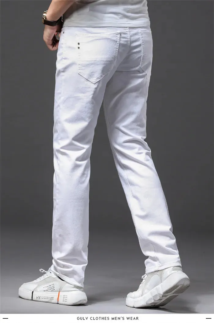 Obsidian Phoenix Men's White Jeans