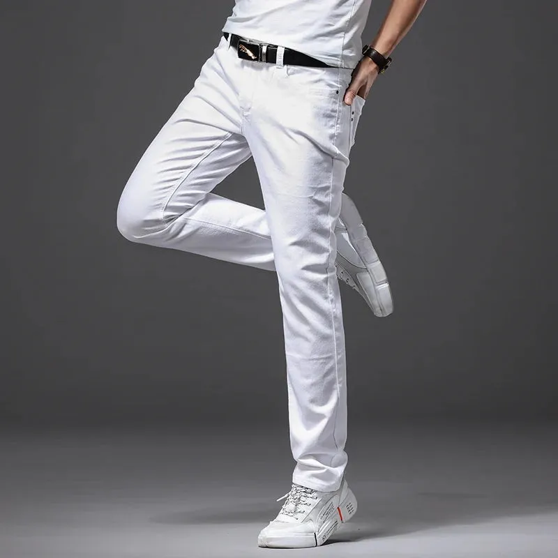 Obsidian Phoenix Men's White Jeans