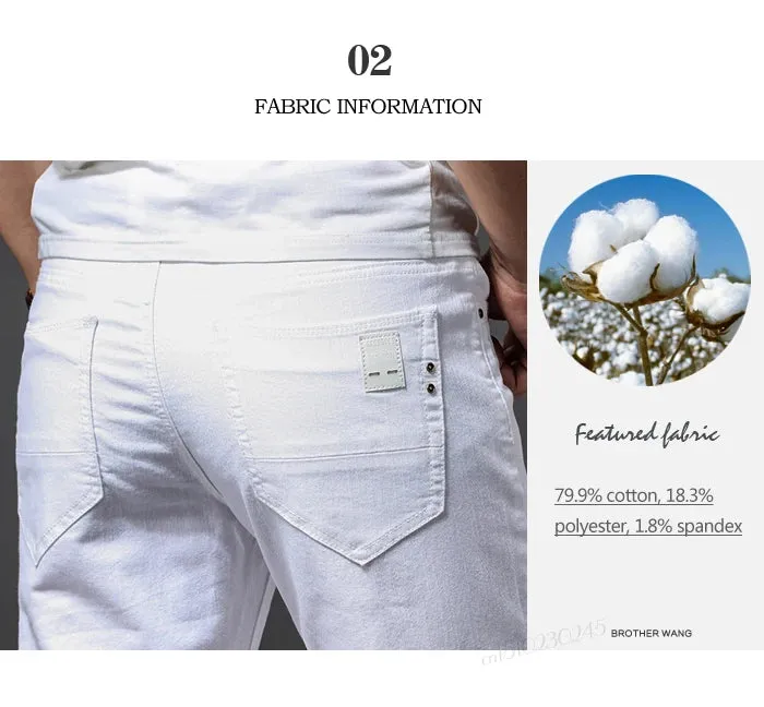 Obsidian Phoenix Men's White Jeans