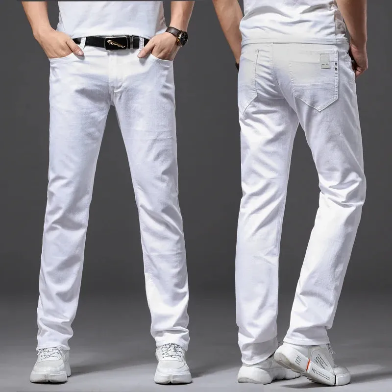 Obsidian Phoenix Men's White Jeans