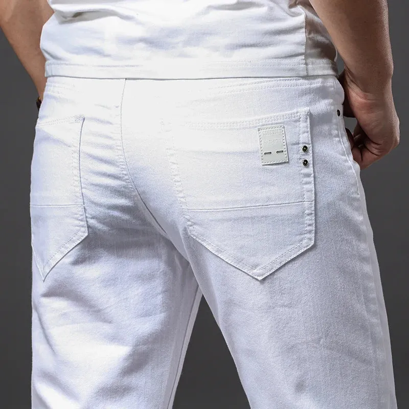 Obsidian Phoenix Men's White Jeans