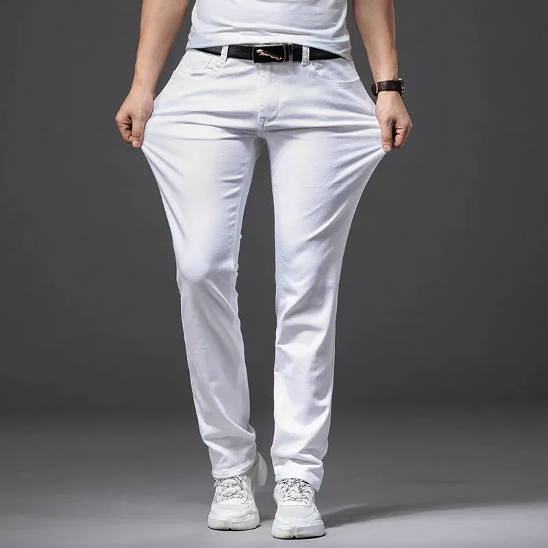 Obsidian Phoenix Men's White Jeans