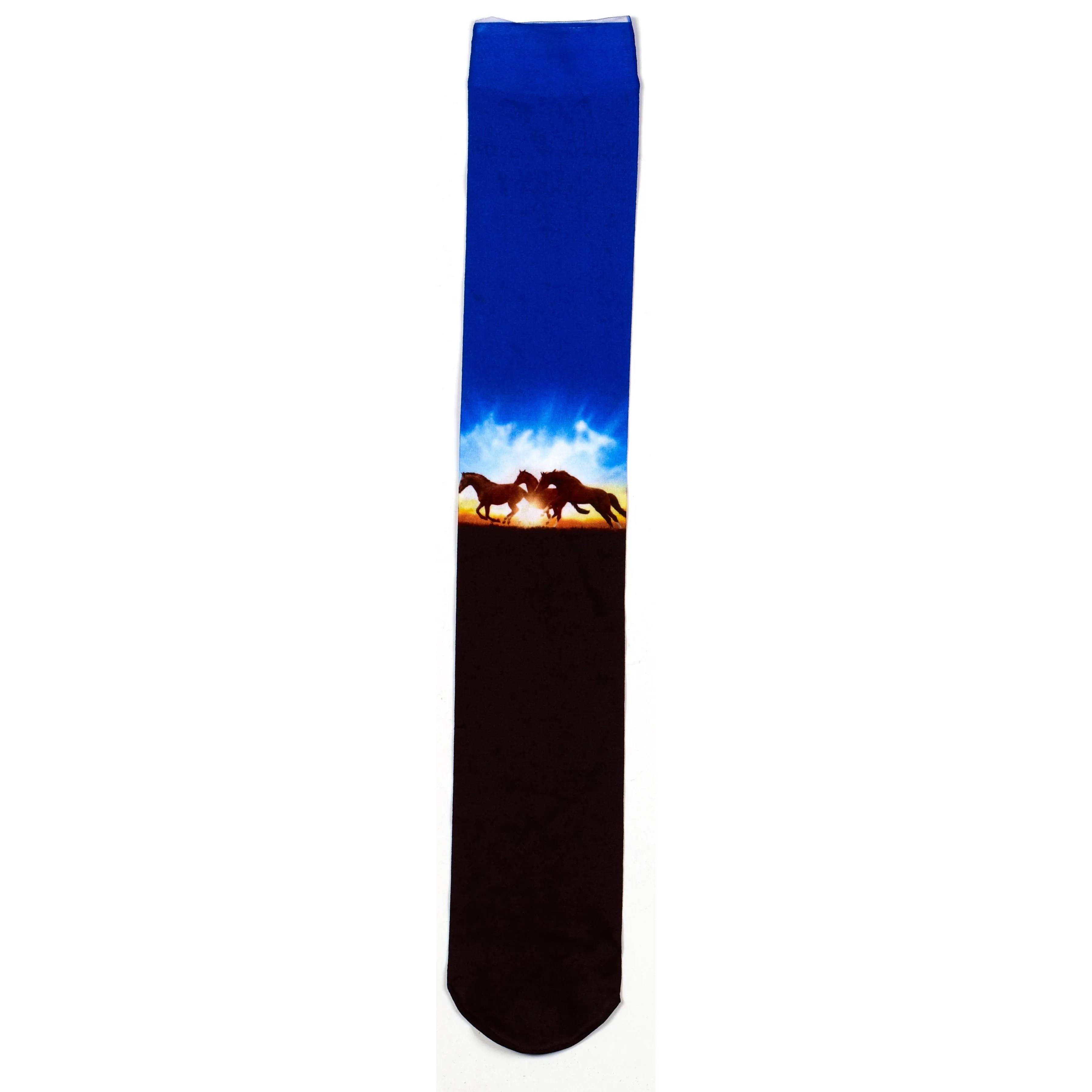 Ovation Ladies Zocks Boot Socks-Sunset Horses