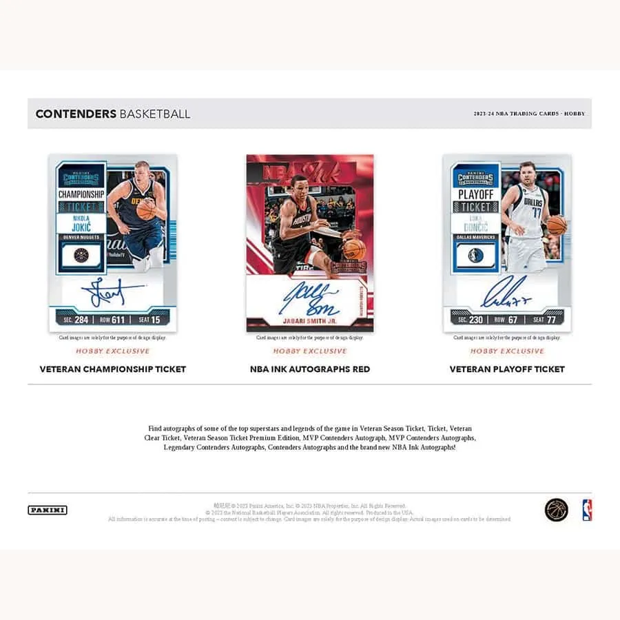 Panini Contenders NBA Basketball 2023/24 - Hobby Box