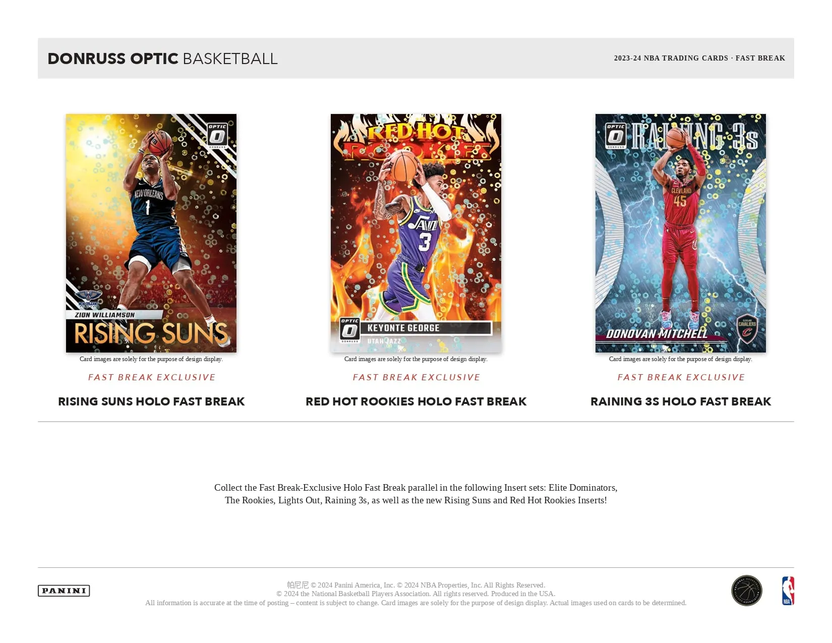 Panini Donruss Optic NBA Basketball 2023/24 - Fast Break Box
