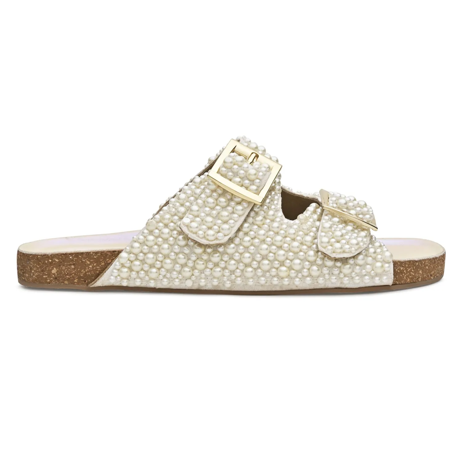 Perla Buckle Slides