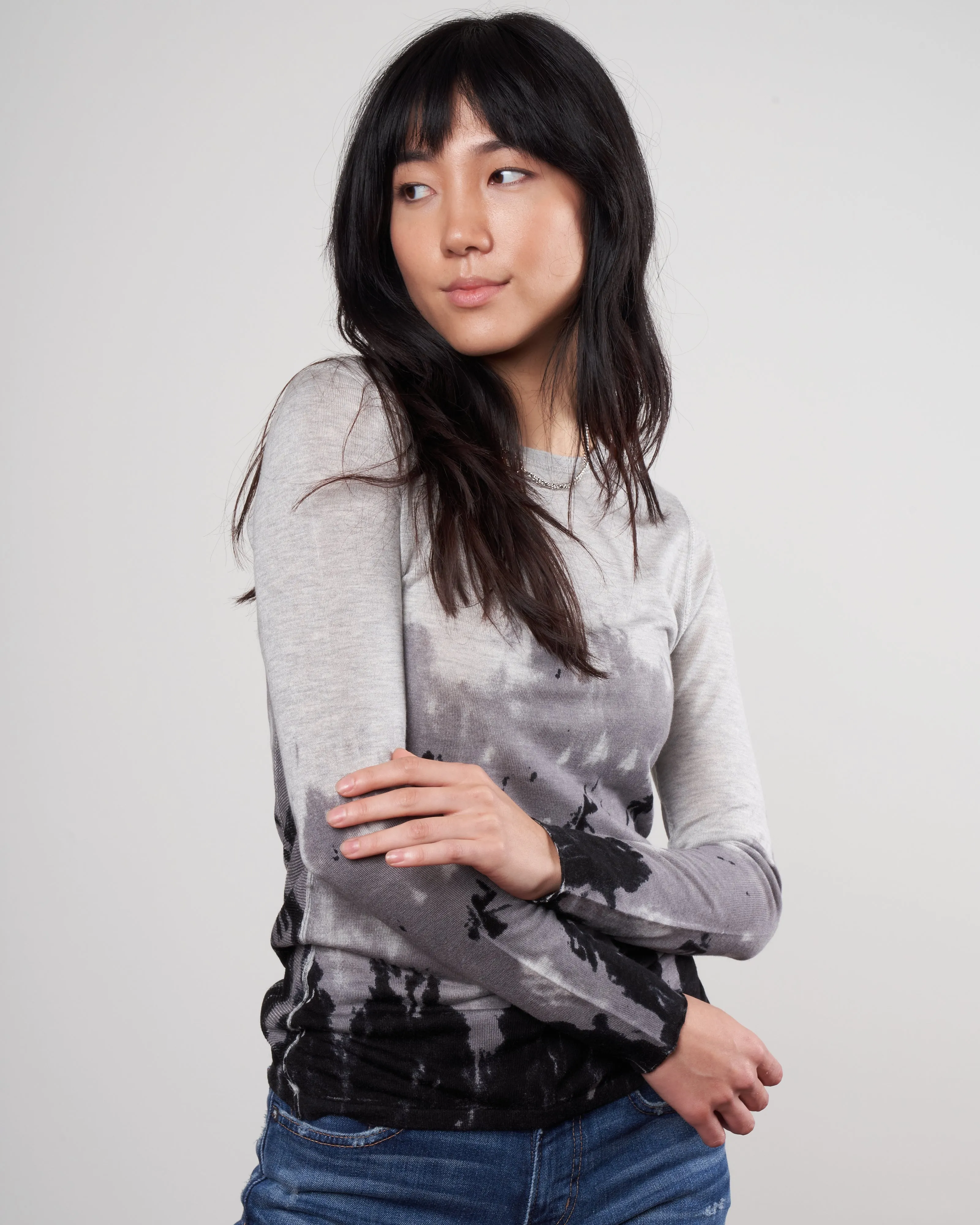 printed fitted crew - storm