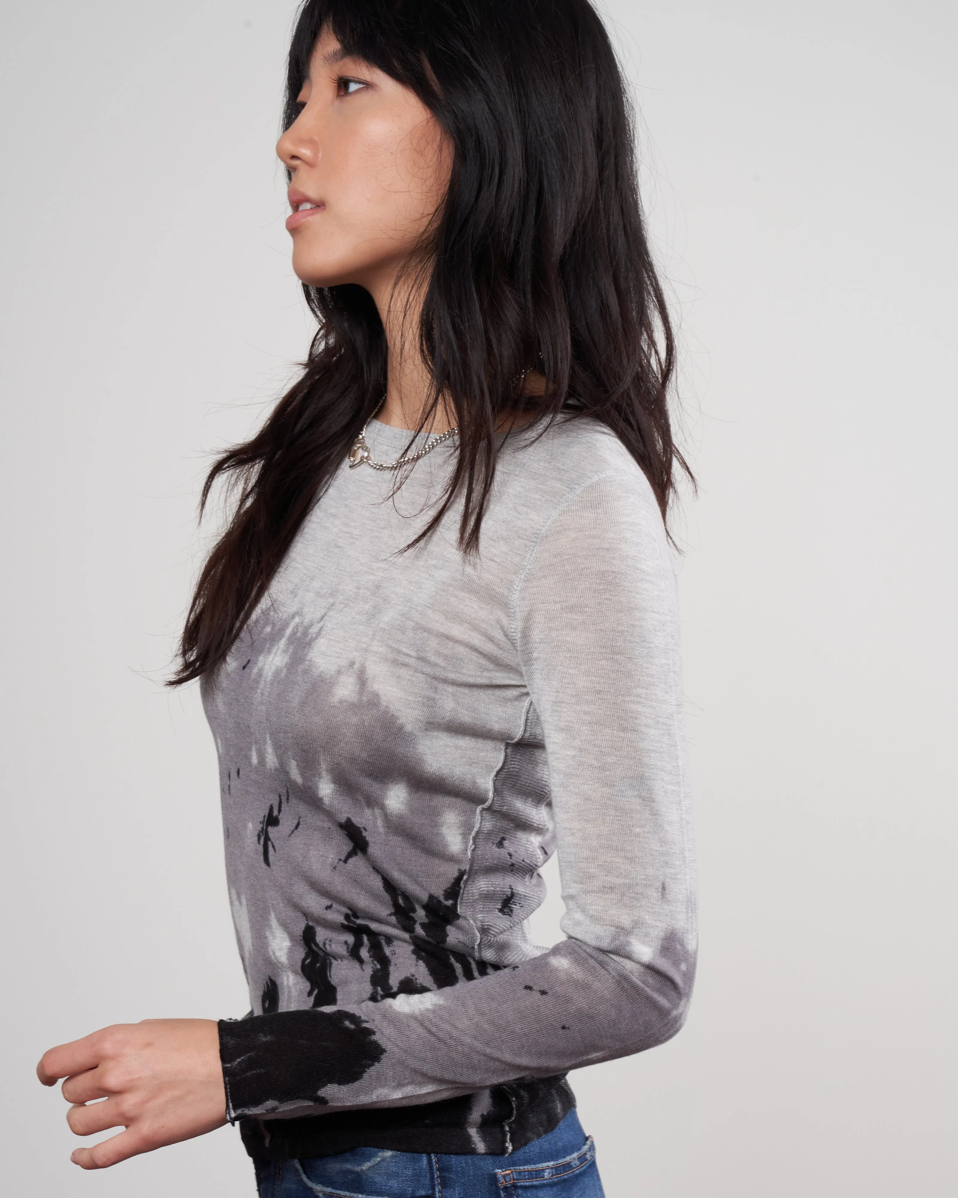 printed fitted crew - storm