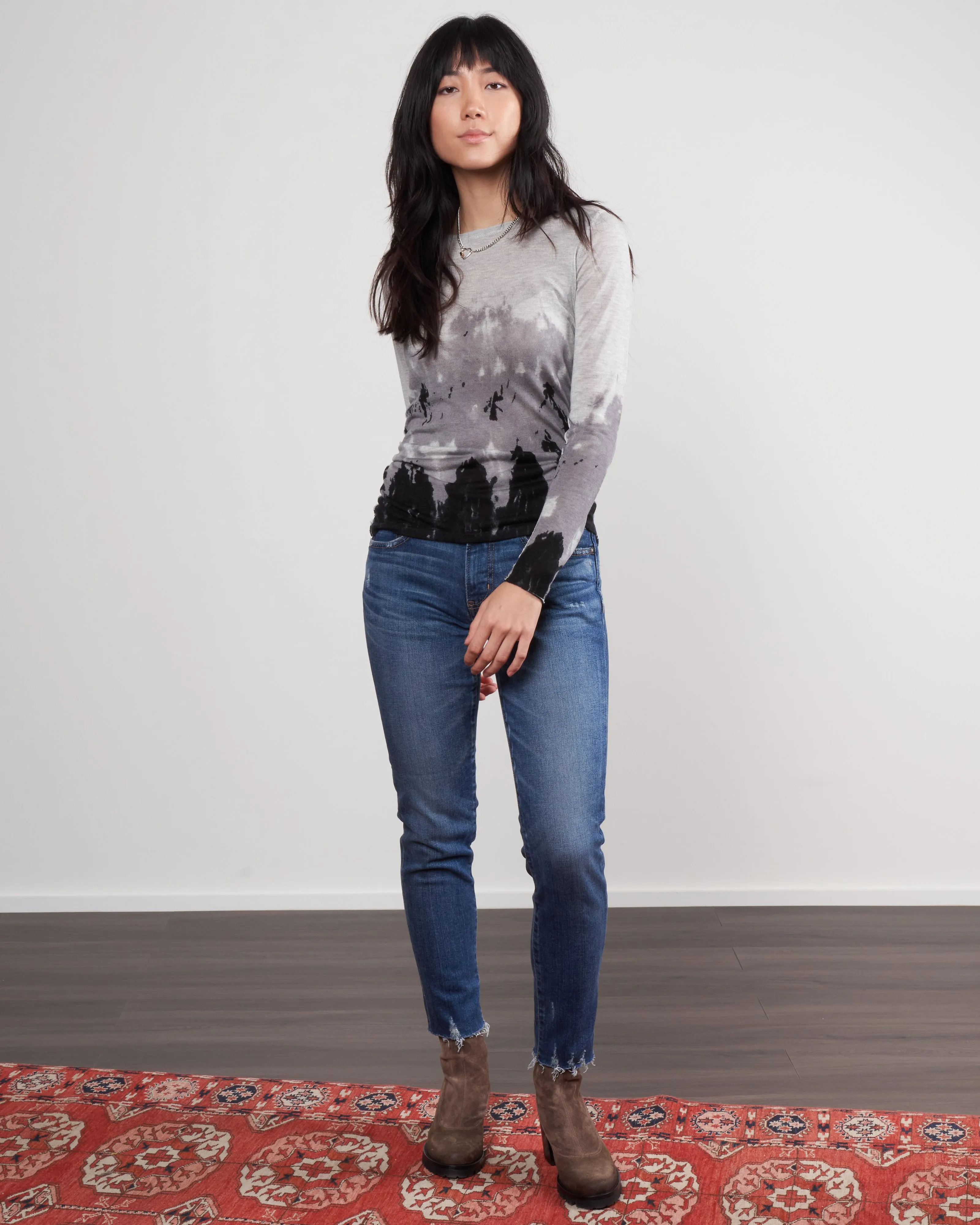 printed fitted crew - storm