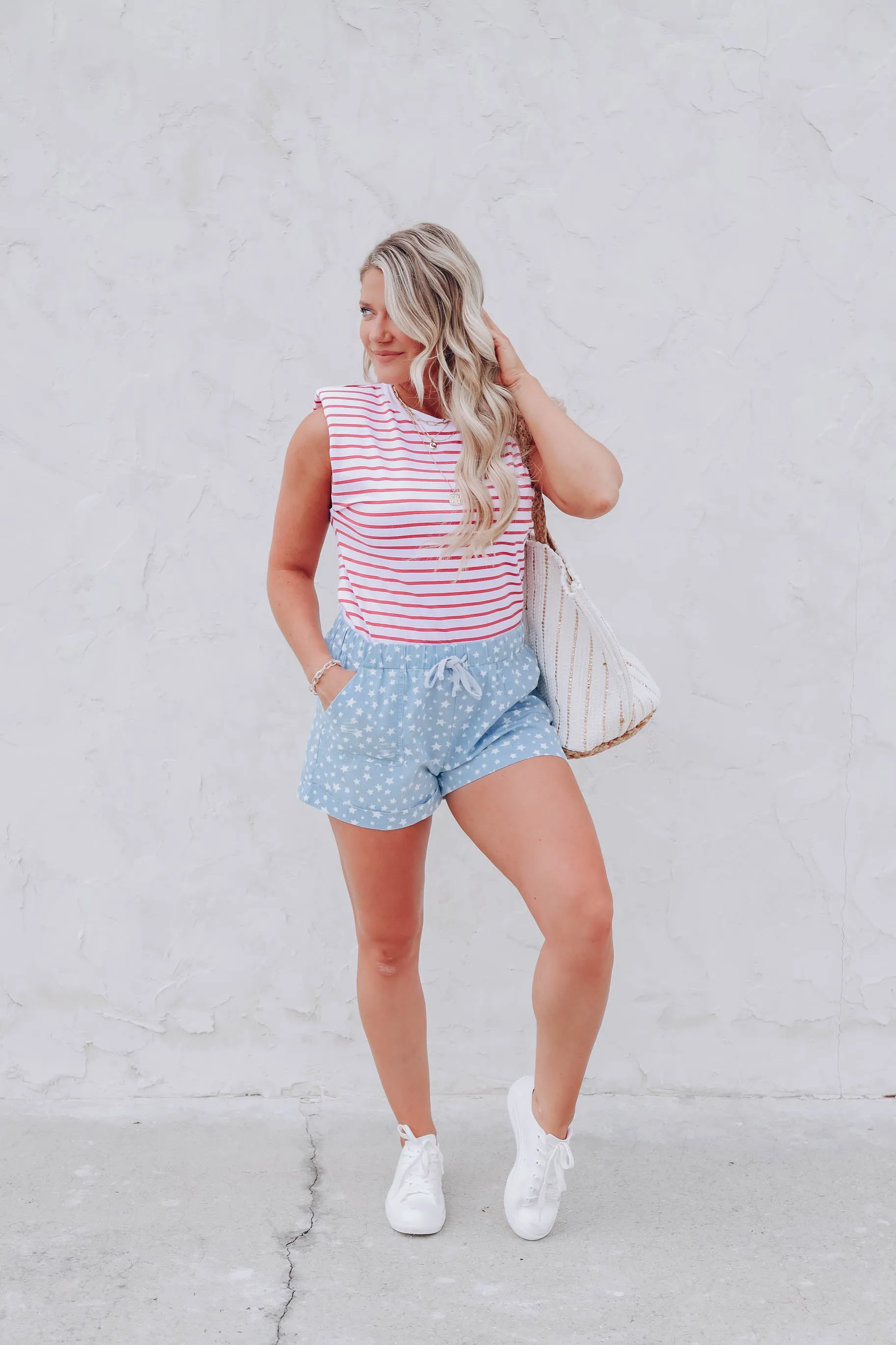 Rayado Muscle Sleeve Top