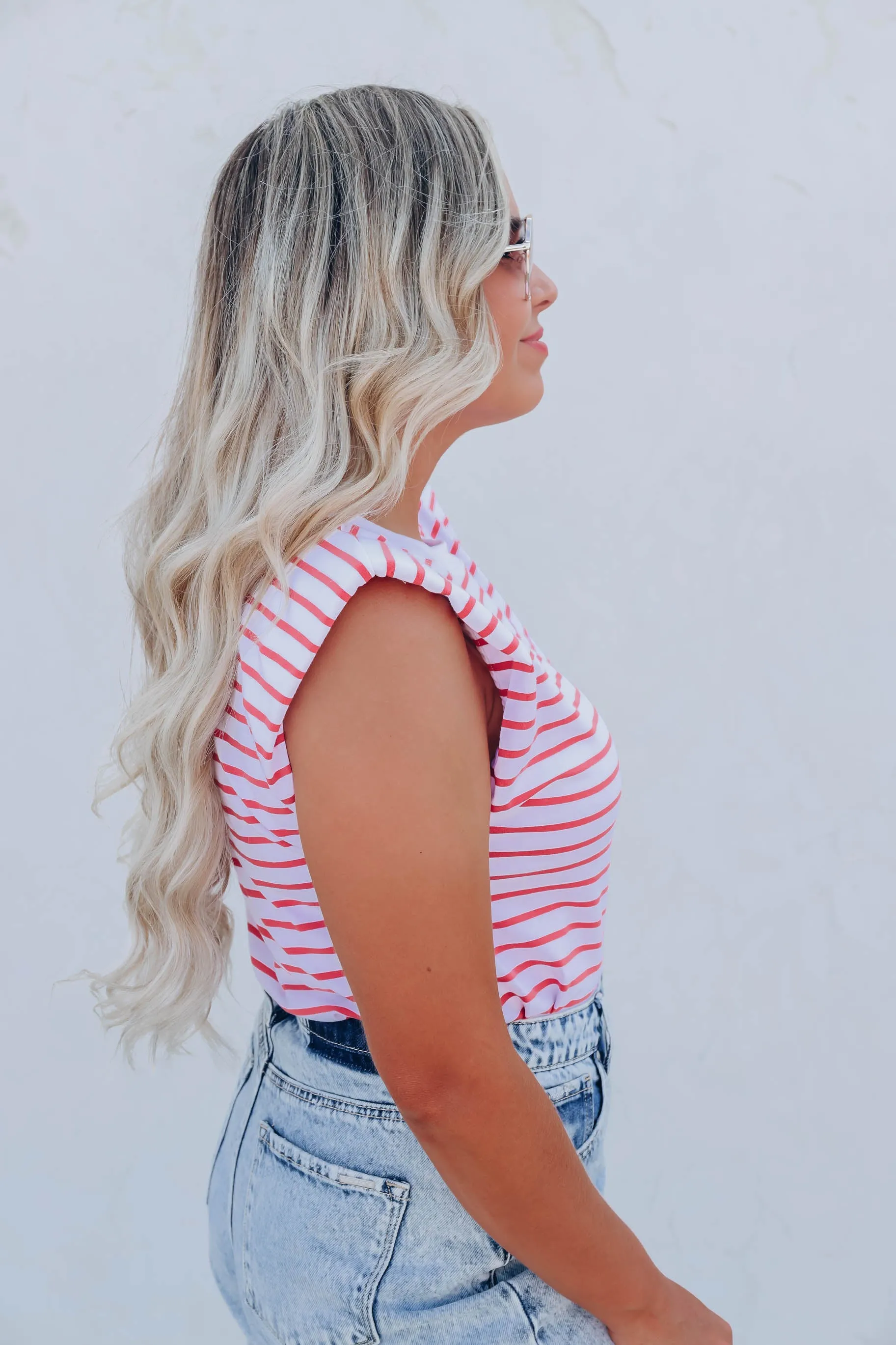 Rayado Muscle Sleeve Top