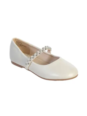 Rhinestone Pearl Flats S133