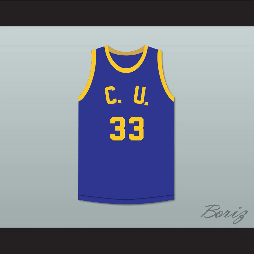 Roberta "Swish" James 33 Cadwallader University Blue Basketball Jersey Fast Break
