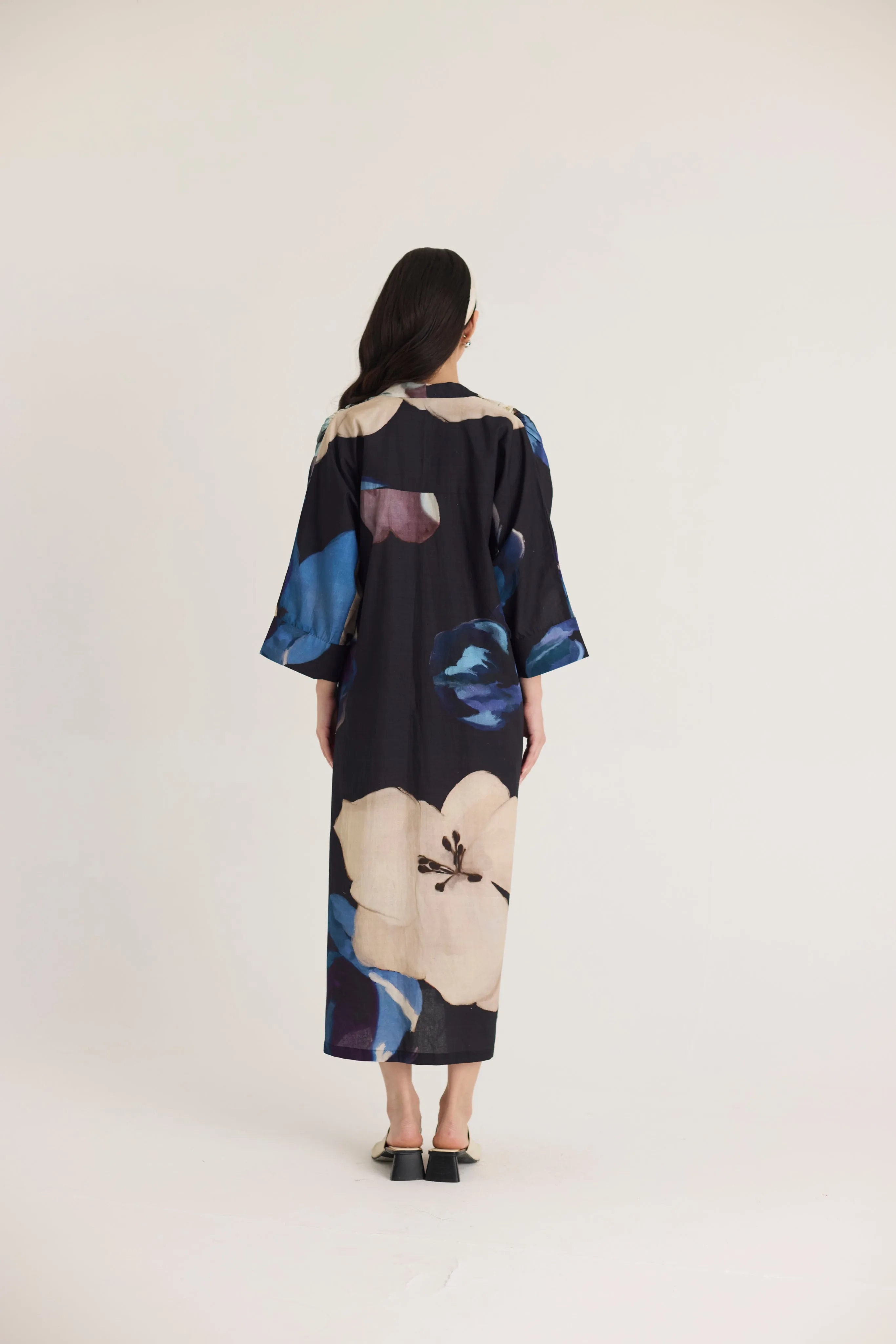 Rocco Drawstrings Kaftan Dress