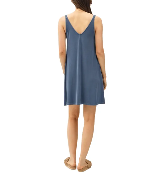 Rochelle Ribbed Knit V Neck Dress
