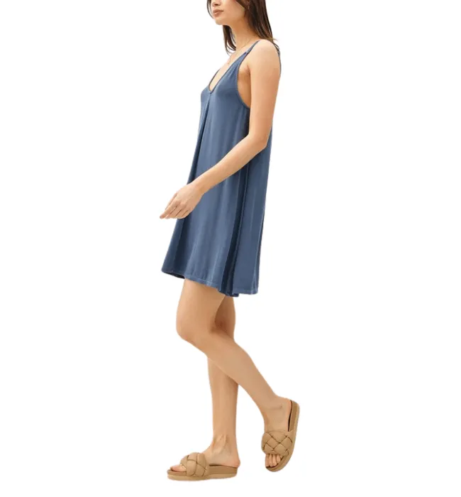 Rochelle Ribbed Knit V Neck Dress