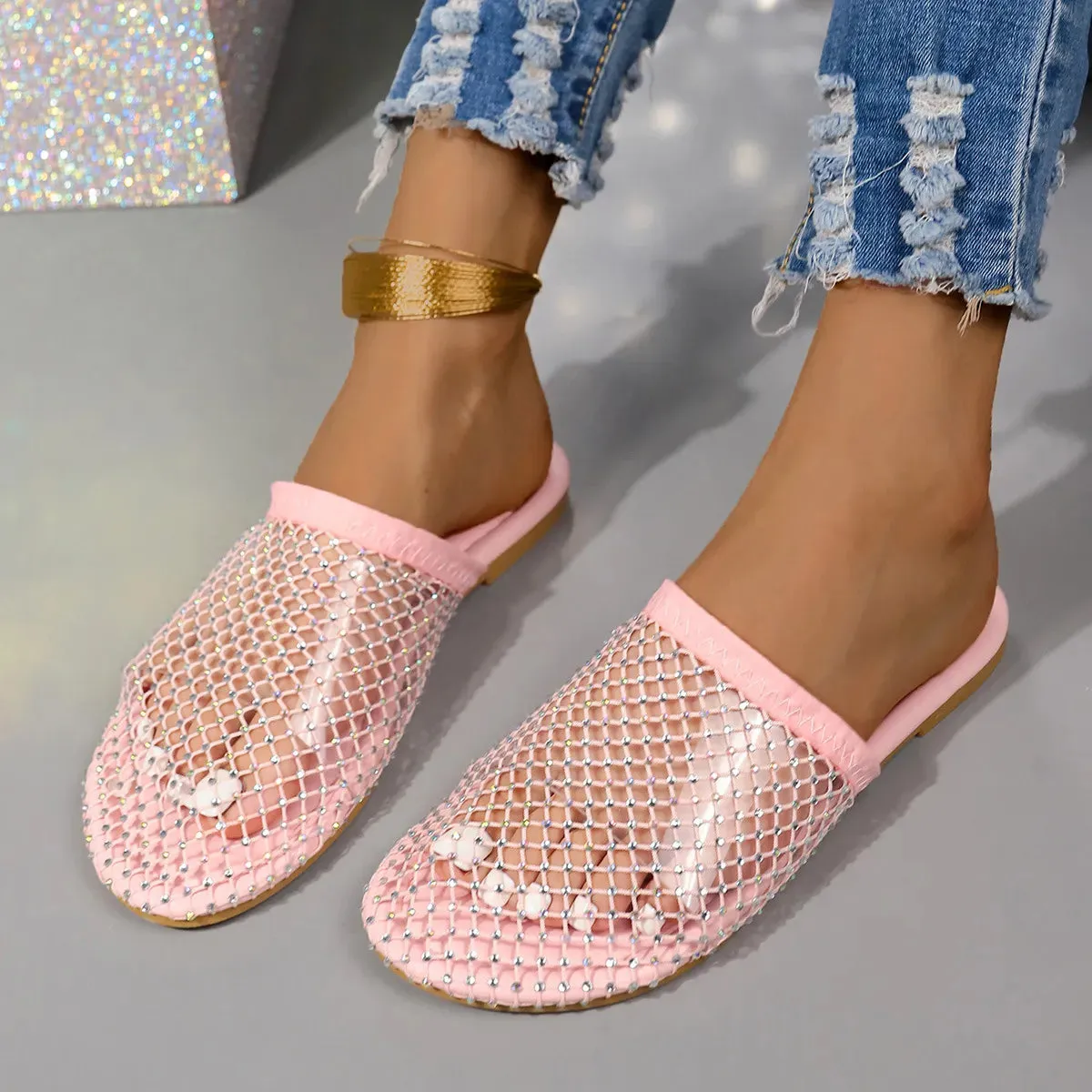 Round Toe Flats Sandals