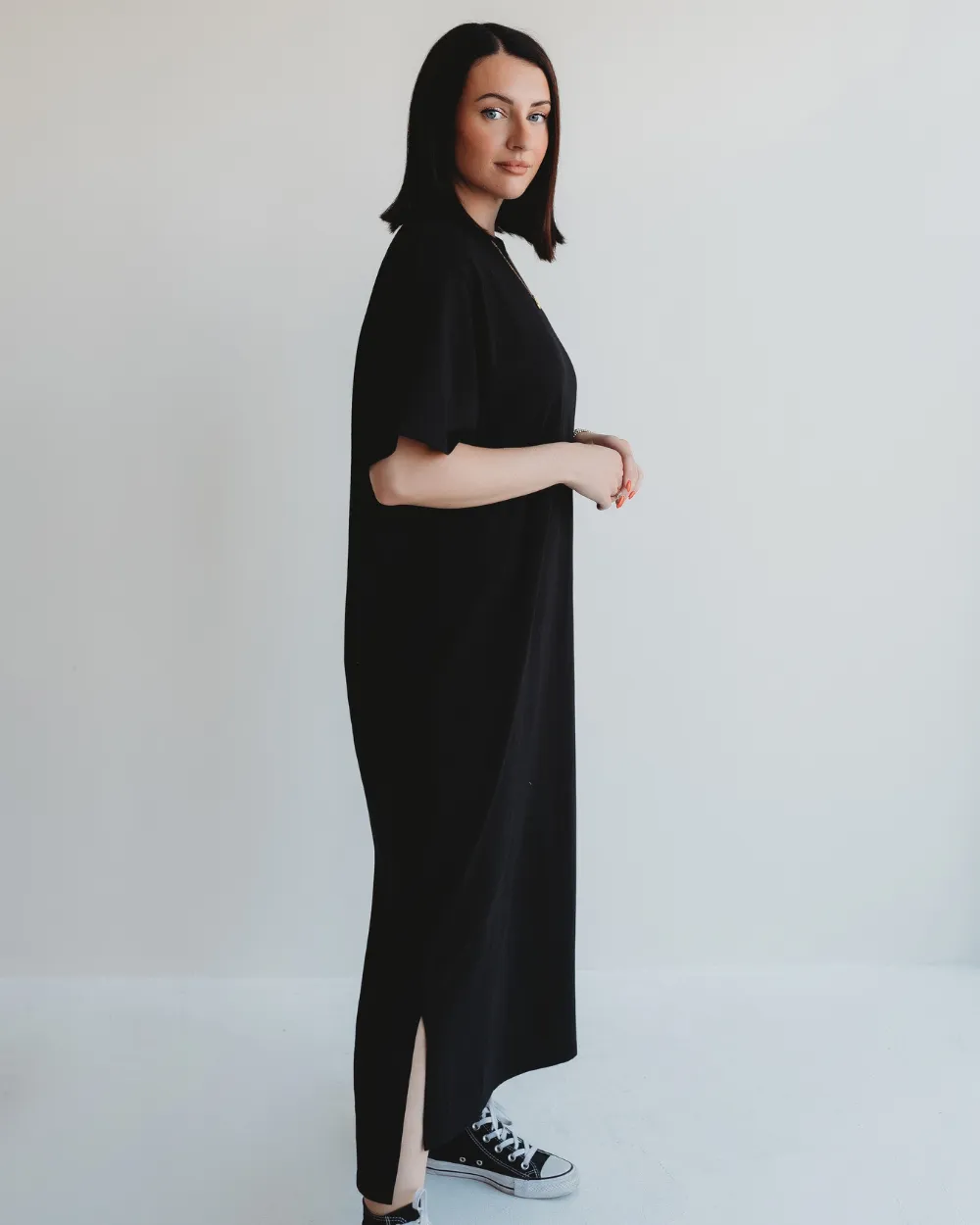 Ruby Black Midi Dress
