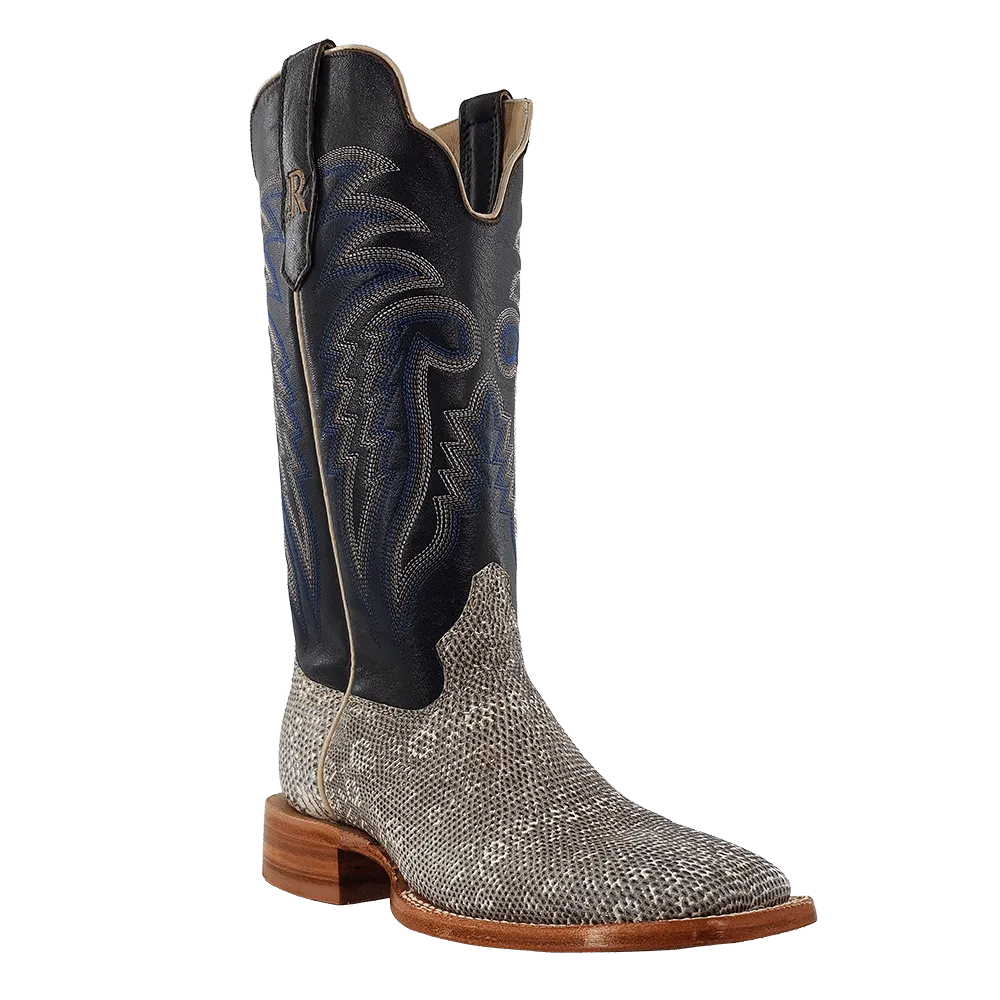 RW7900-2 Natural Ring Lizard Exotic Western Boots