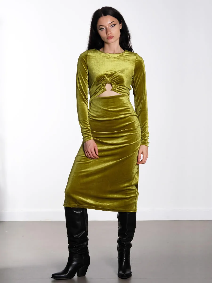 Saga Velour Dress