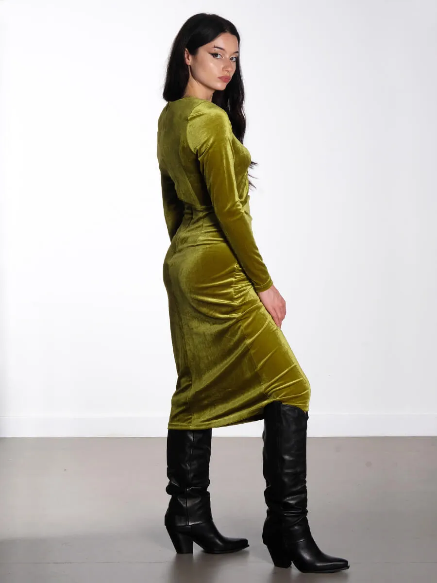 Saga Velour Dress