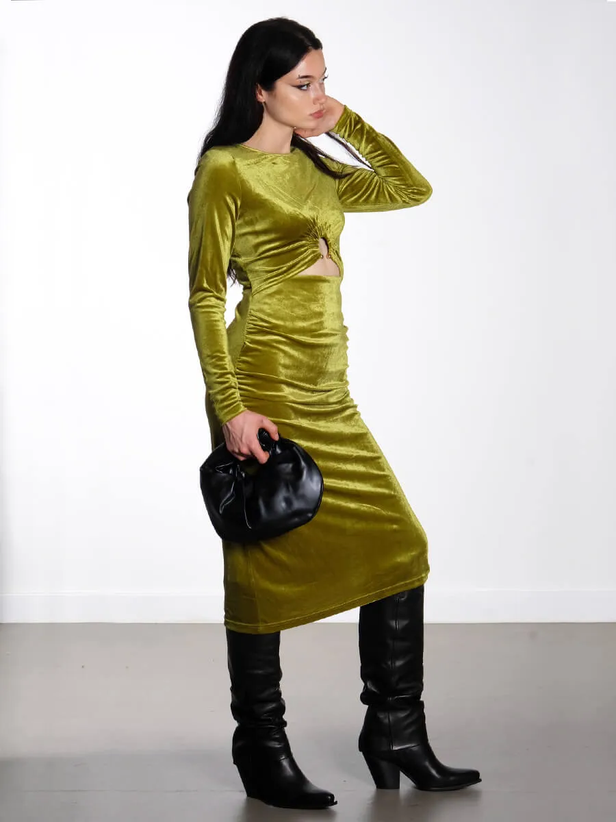 Saga Velour Dress