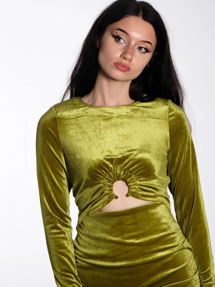 Saga Velour Dress