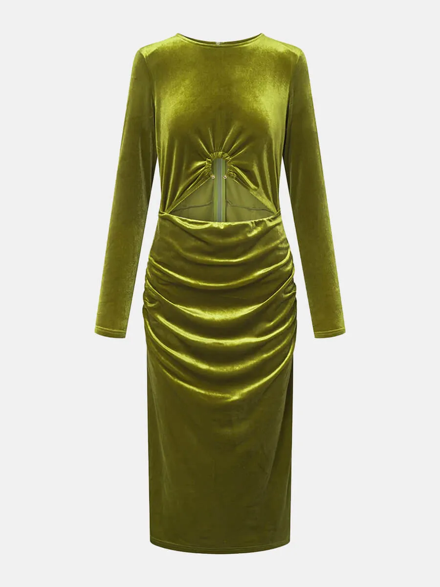 Saga Velour Dress