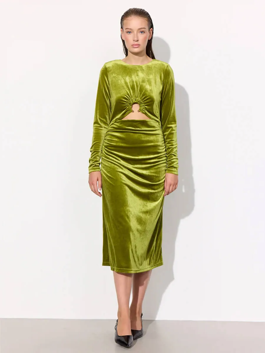 Saga Velour Dress