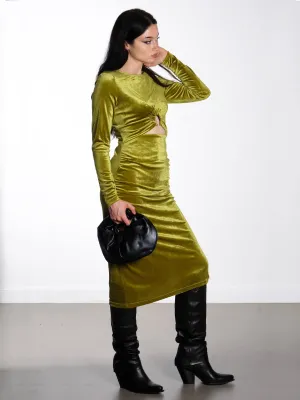 Saga Velour Dress