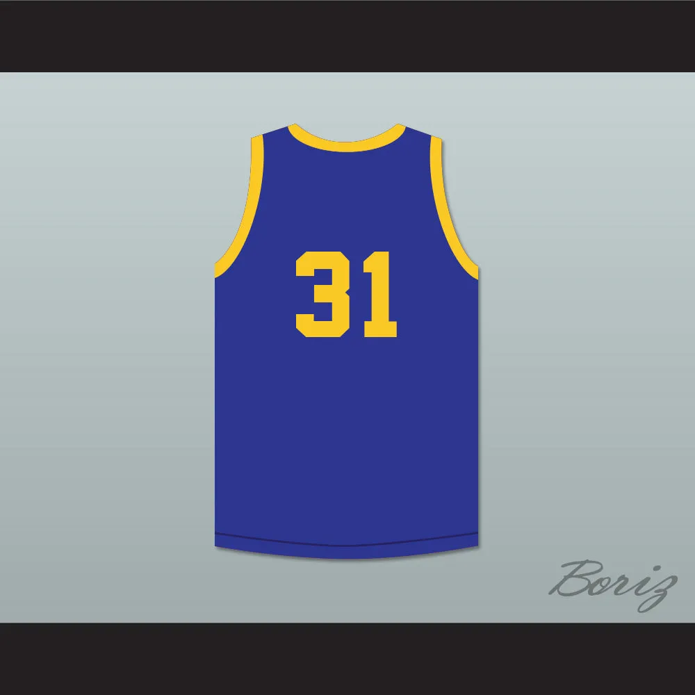 Sam "Bull" Newton 31 Cadwallader University Blue Basketball Jersey Fast Break