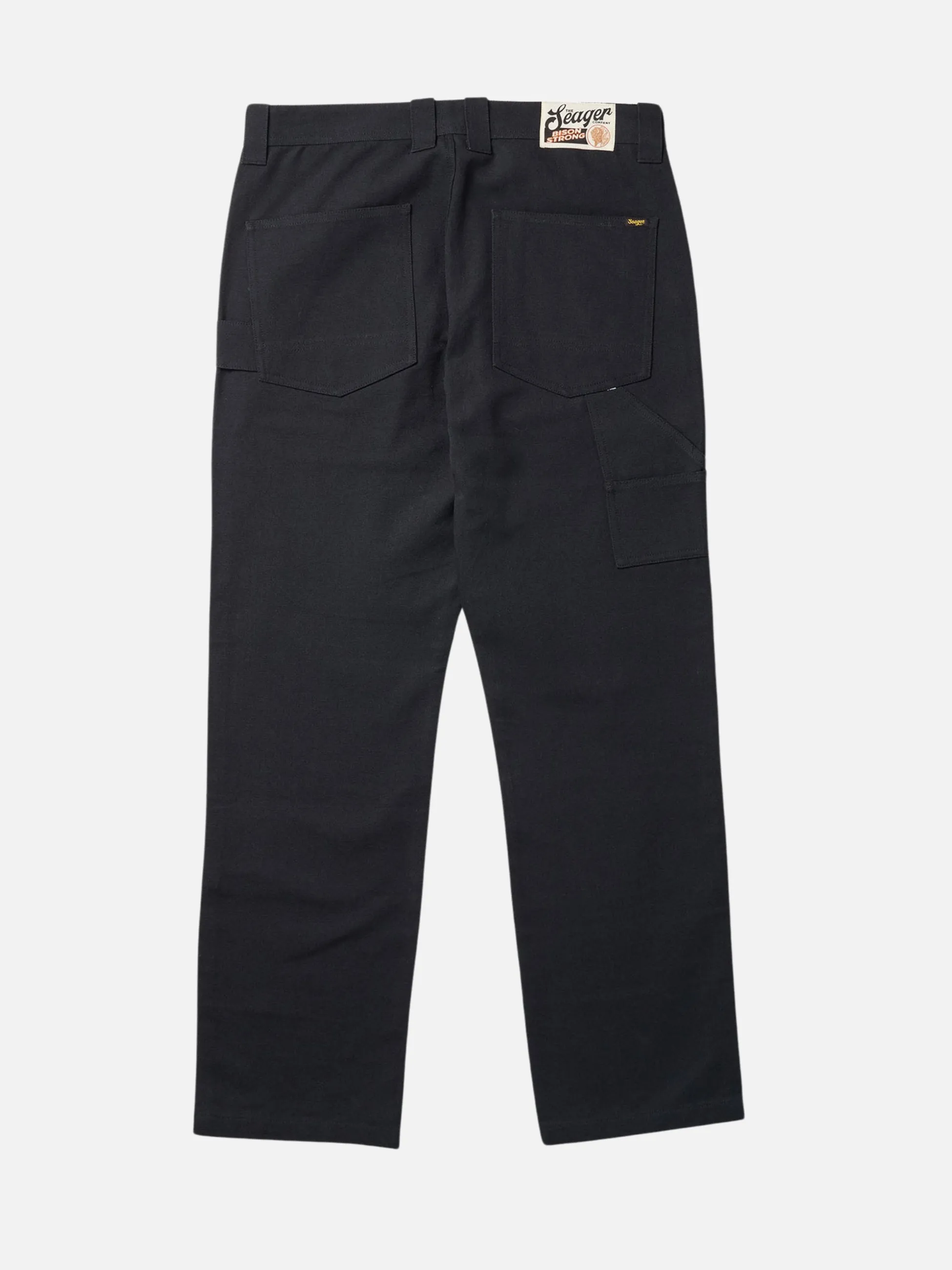 Seager Bison Double Knee Canvas Pants - Black