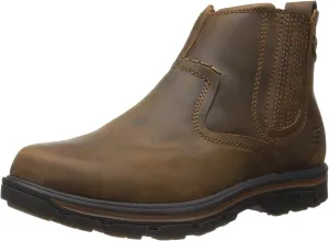 Skechers Men's Relaxed Fit Segment-Dorton Boot, Dark Brown, 12 M US