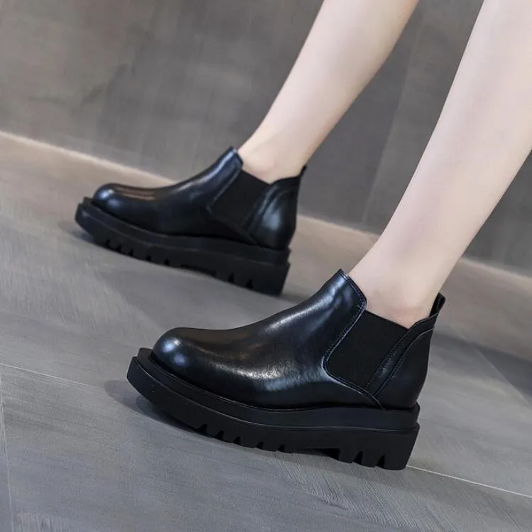 Small Thicksole Inner Heel Martin Boots DS361