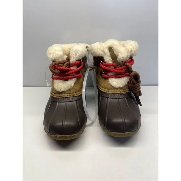 Sperry Little Kids Alpine Saltwater Medium Beige Duck Boots STL165273 Size 10M