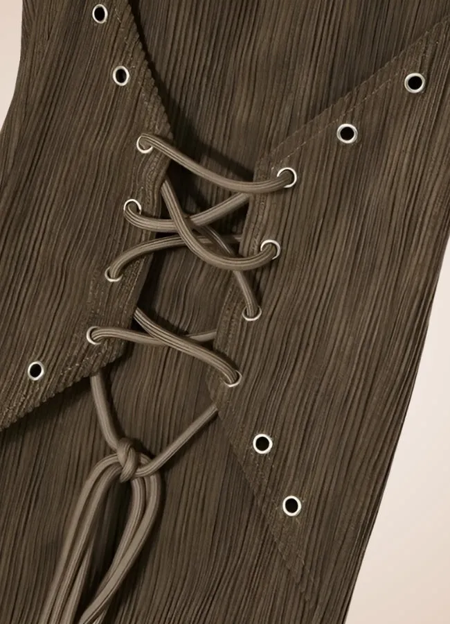 Steampunk Lace Up Pants